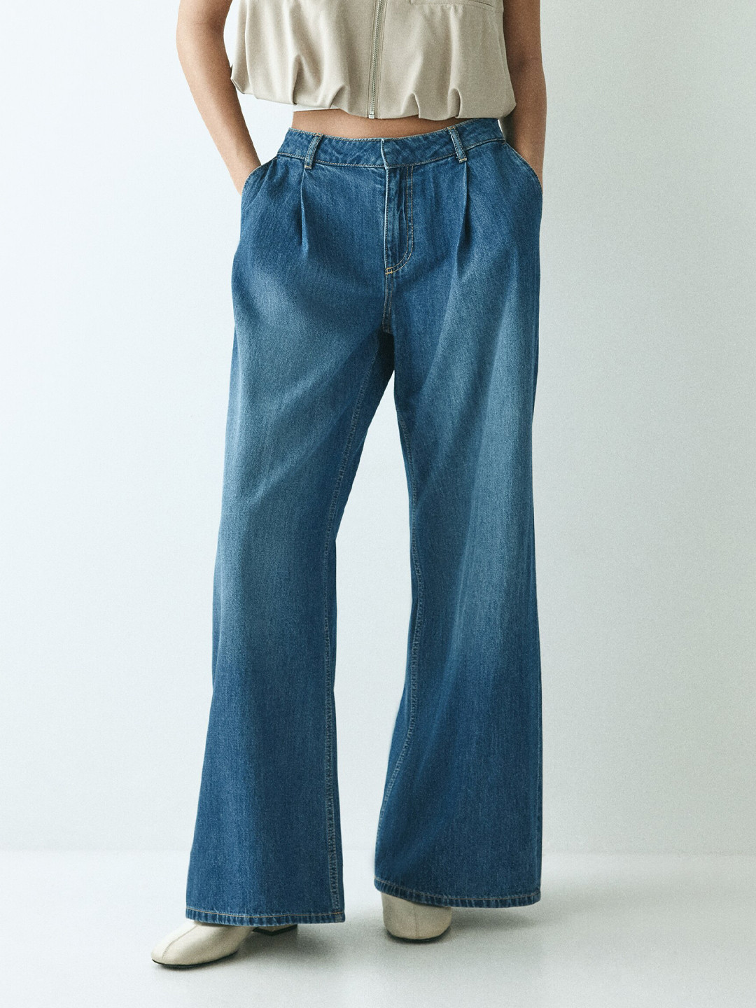 H&M Loose Fit Wide Jeans
