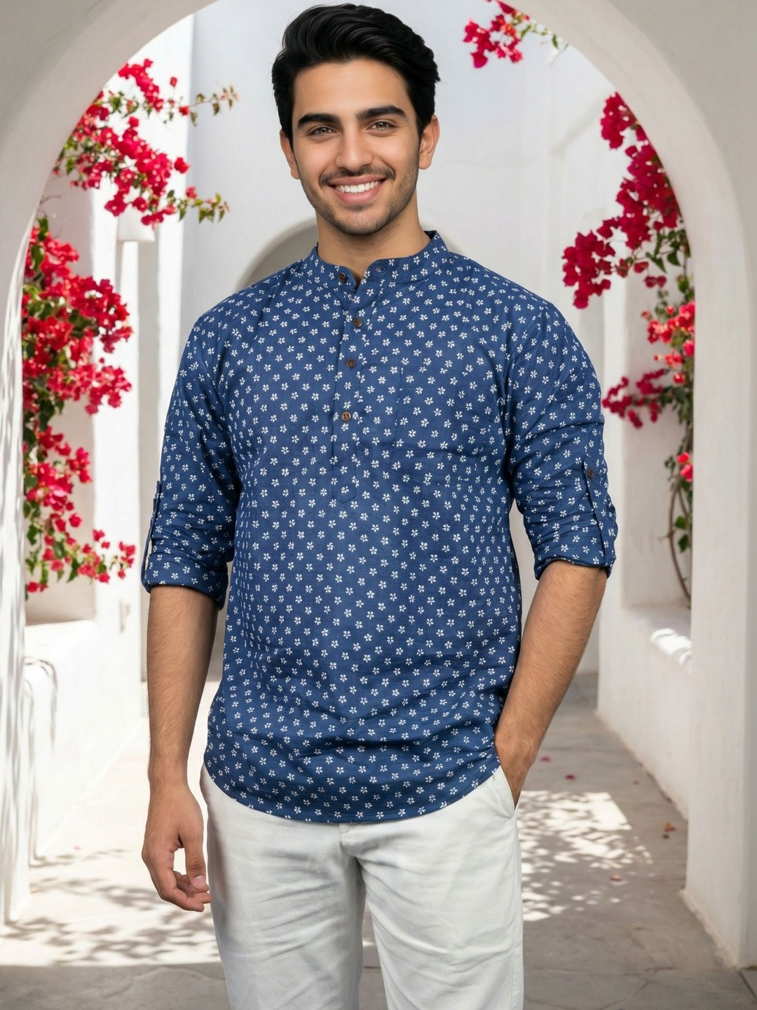 Anouk Mirage Men Floral Printed Kurta