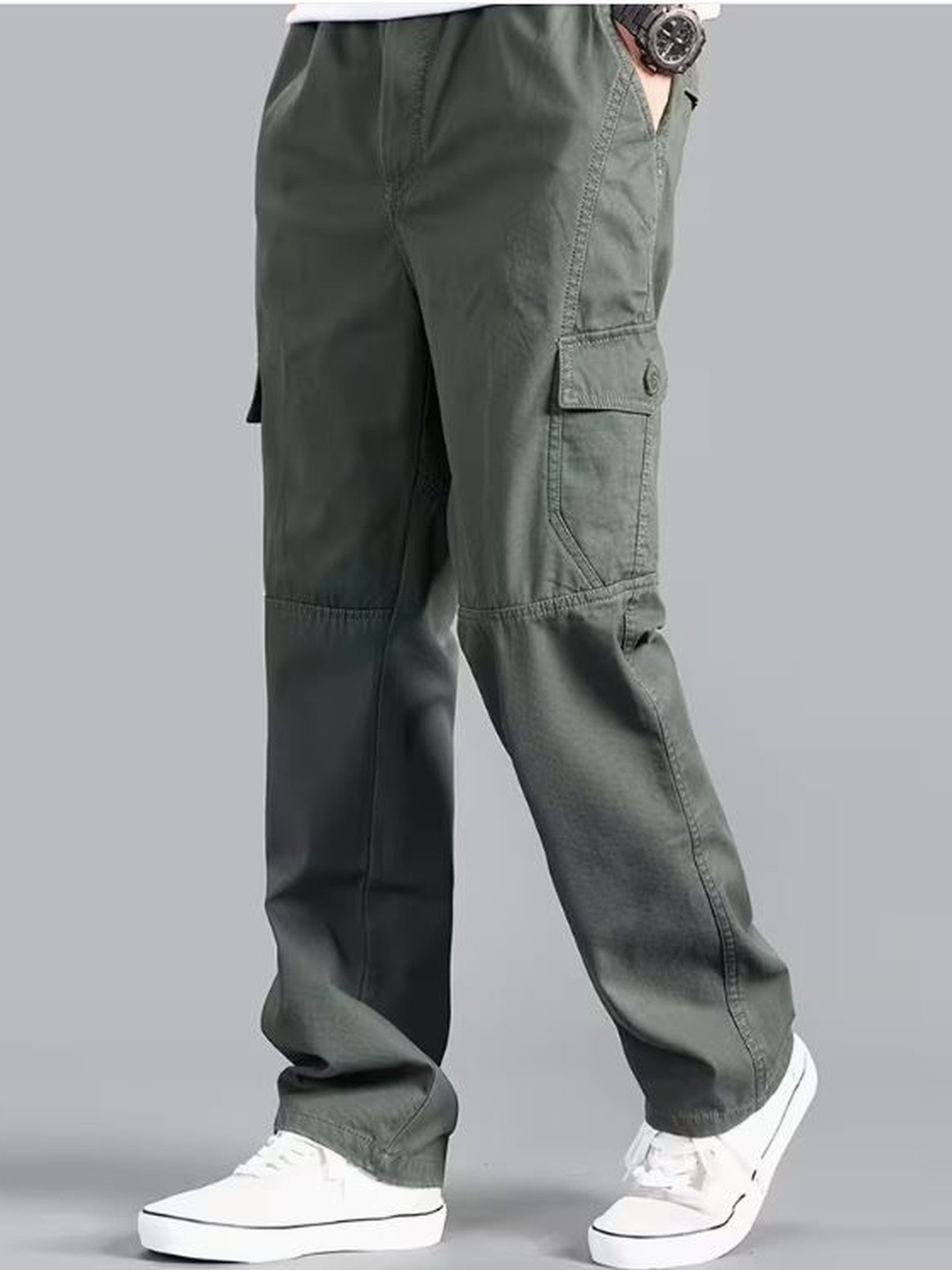 La Pajaro Men Relaxed Easy Wash Cargos Trousers - Image 1
