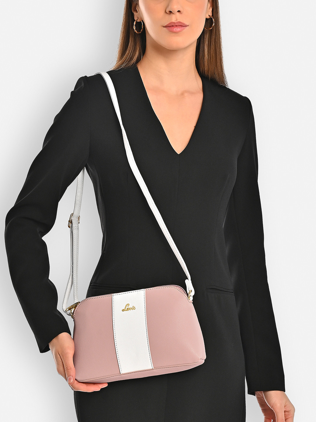 Lavie Women Jose Colour Blocked Small Dome Sling Bag