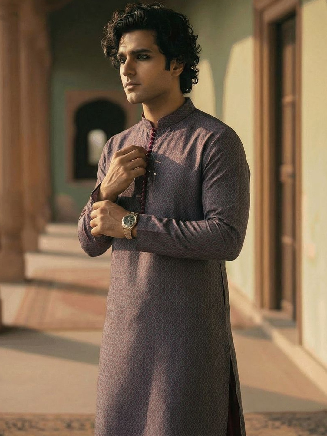 Benarasi Jacquard Kurta