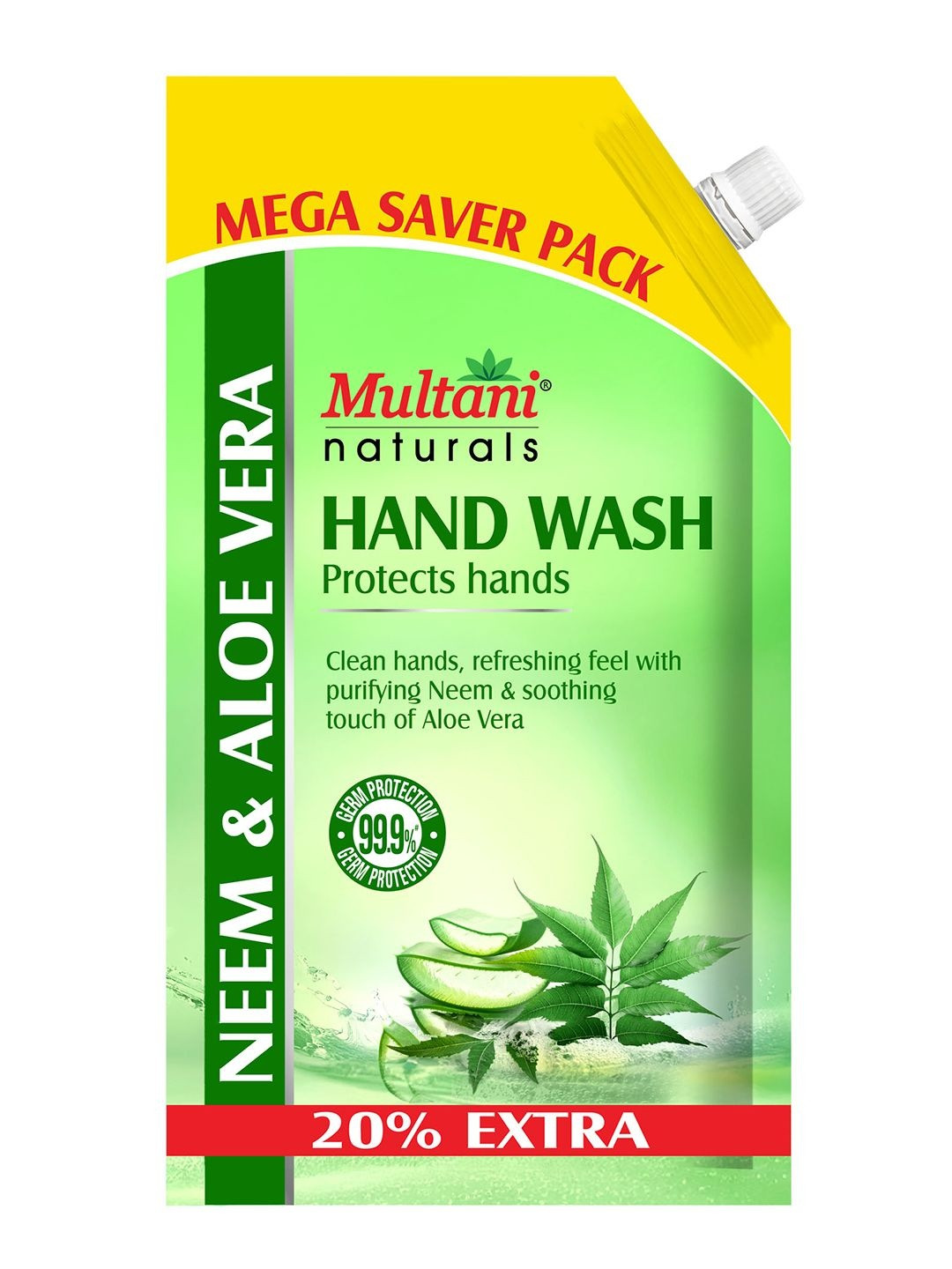 Multani Neem & Aloe Vera Natural Hand Wash - 1200 ml