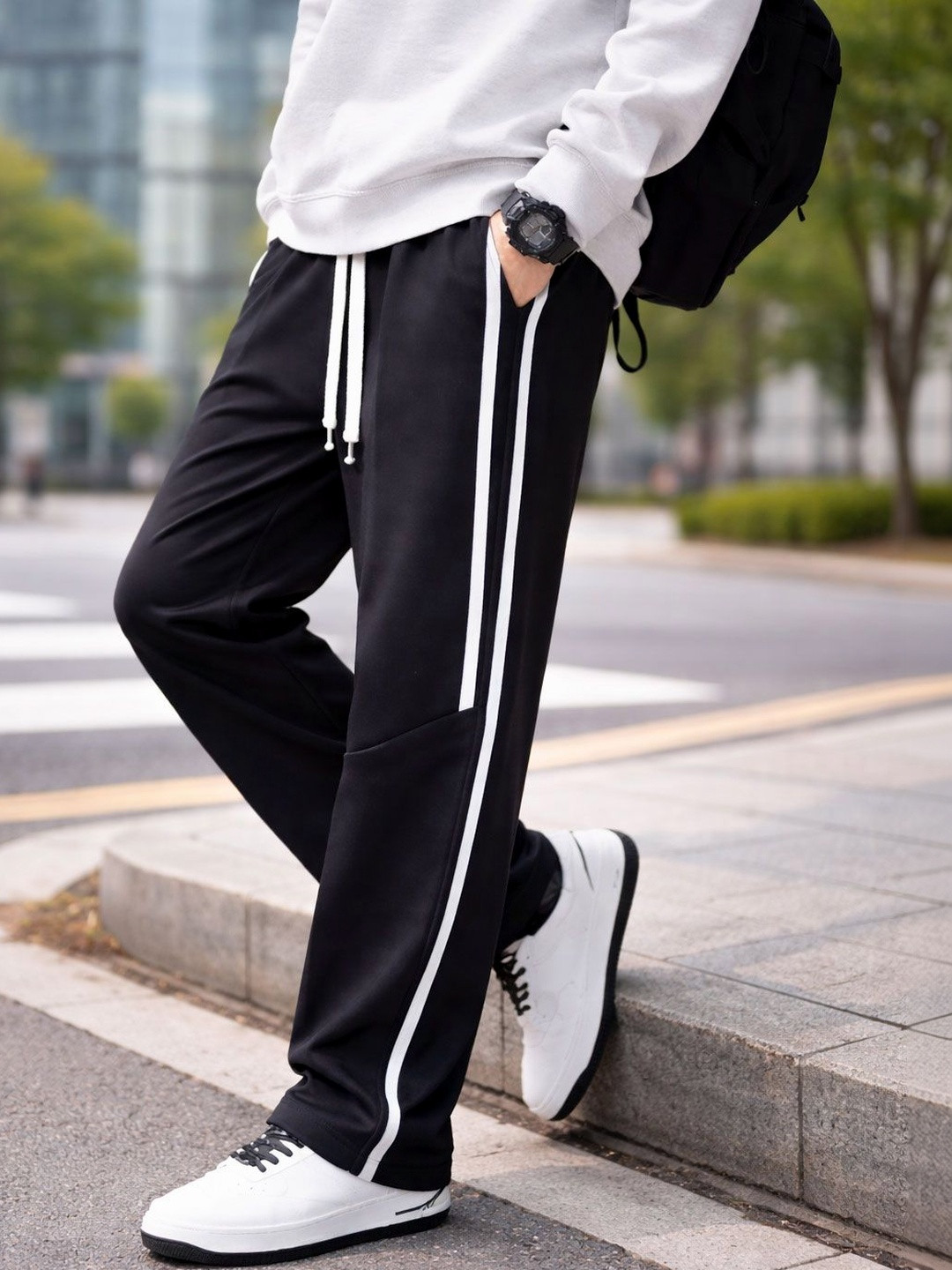 MaverIQ Men Straight Fit Training Track Pants