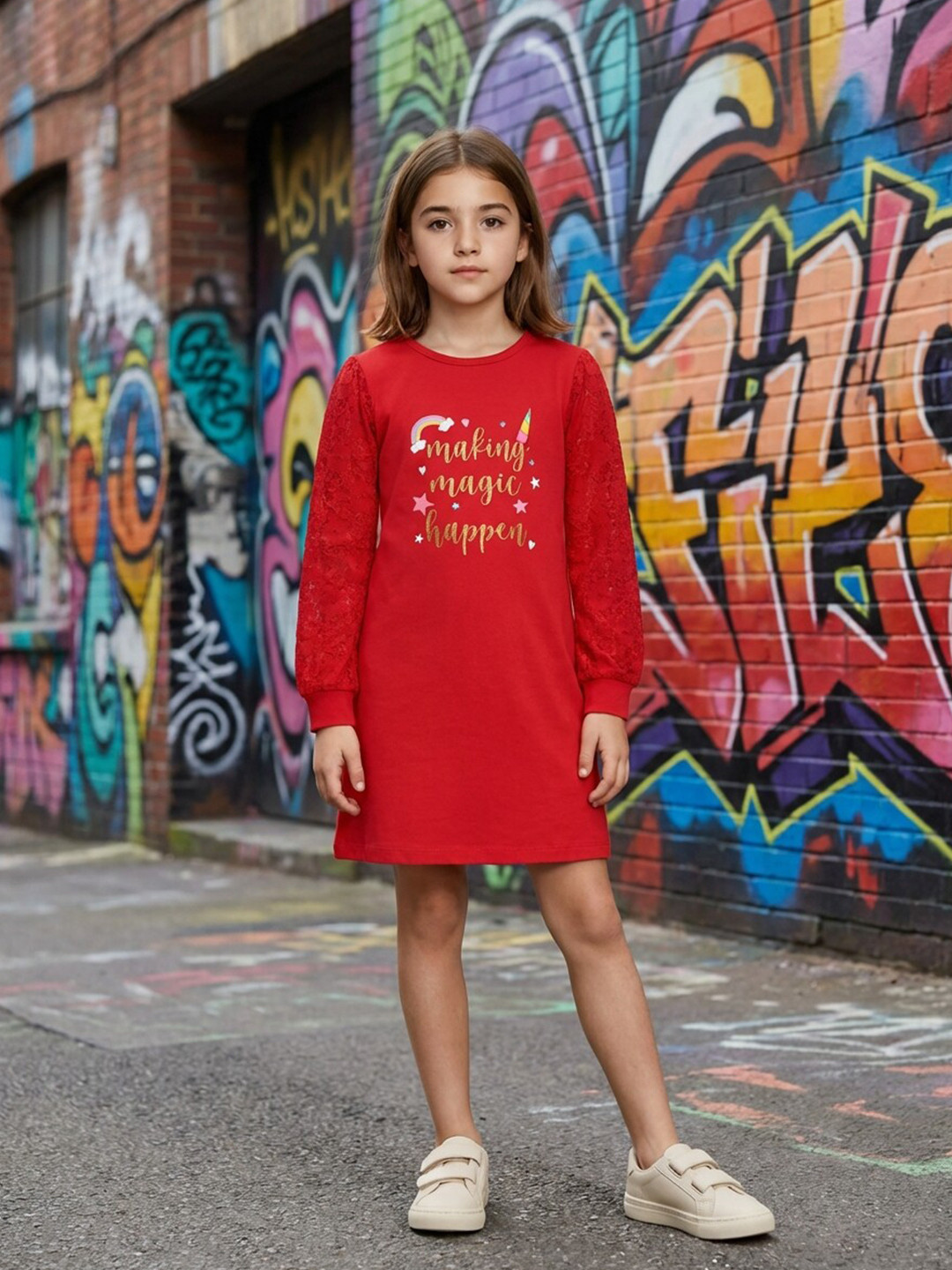 3PIN Red T-shirt Dress
