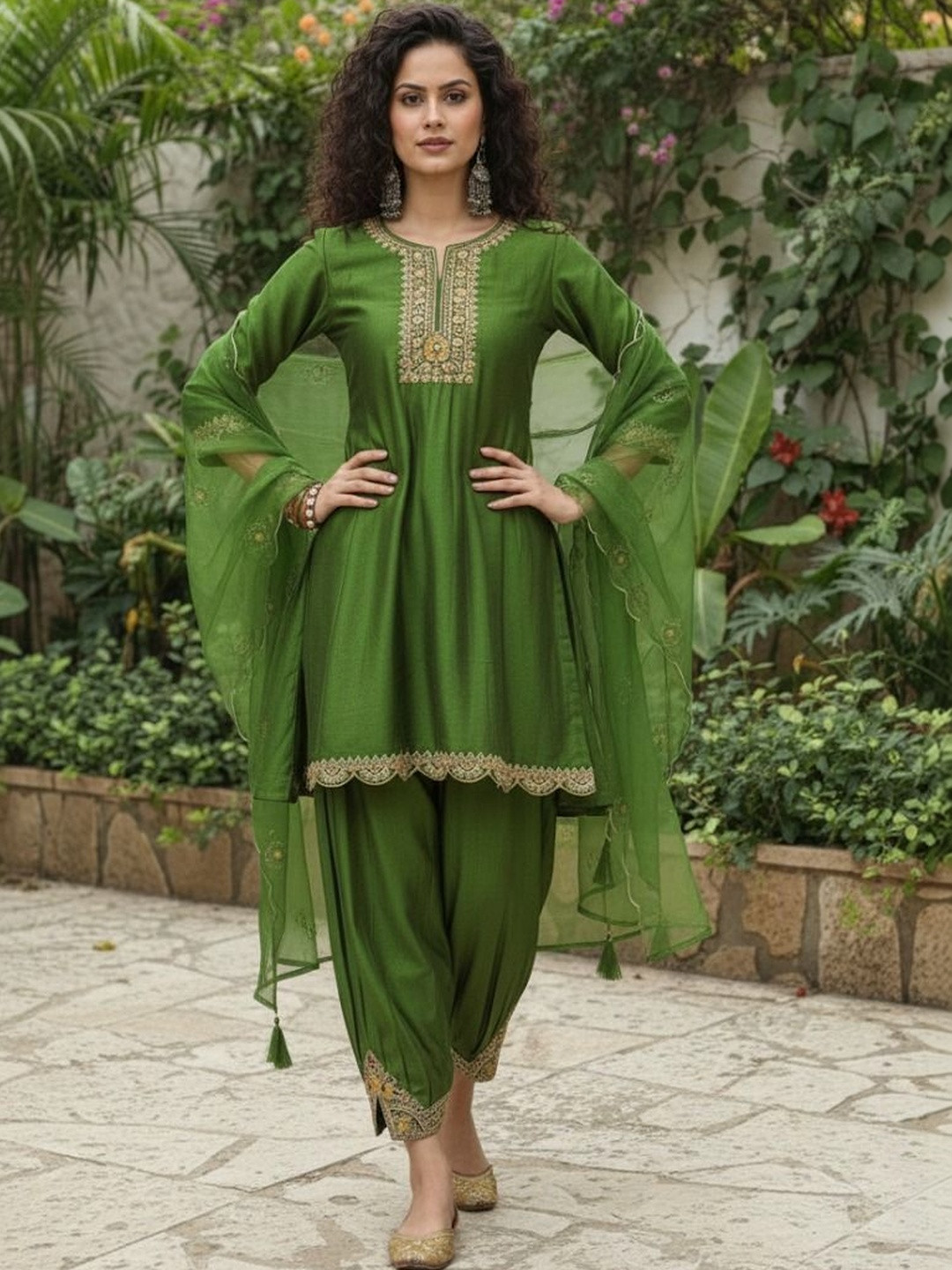 Anouk Women Silk Ethnic Dresses