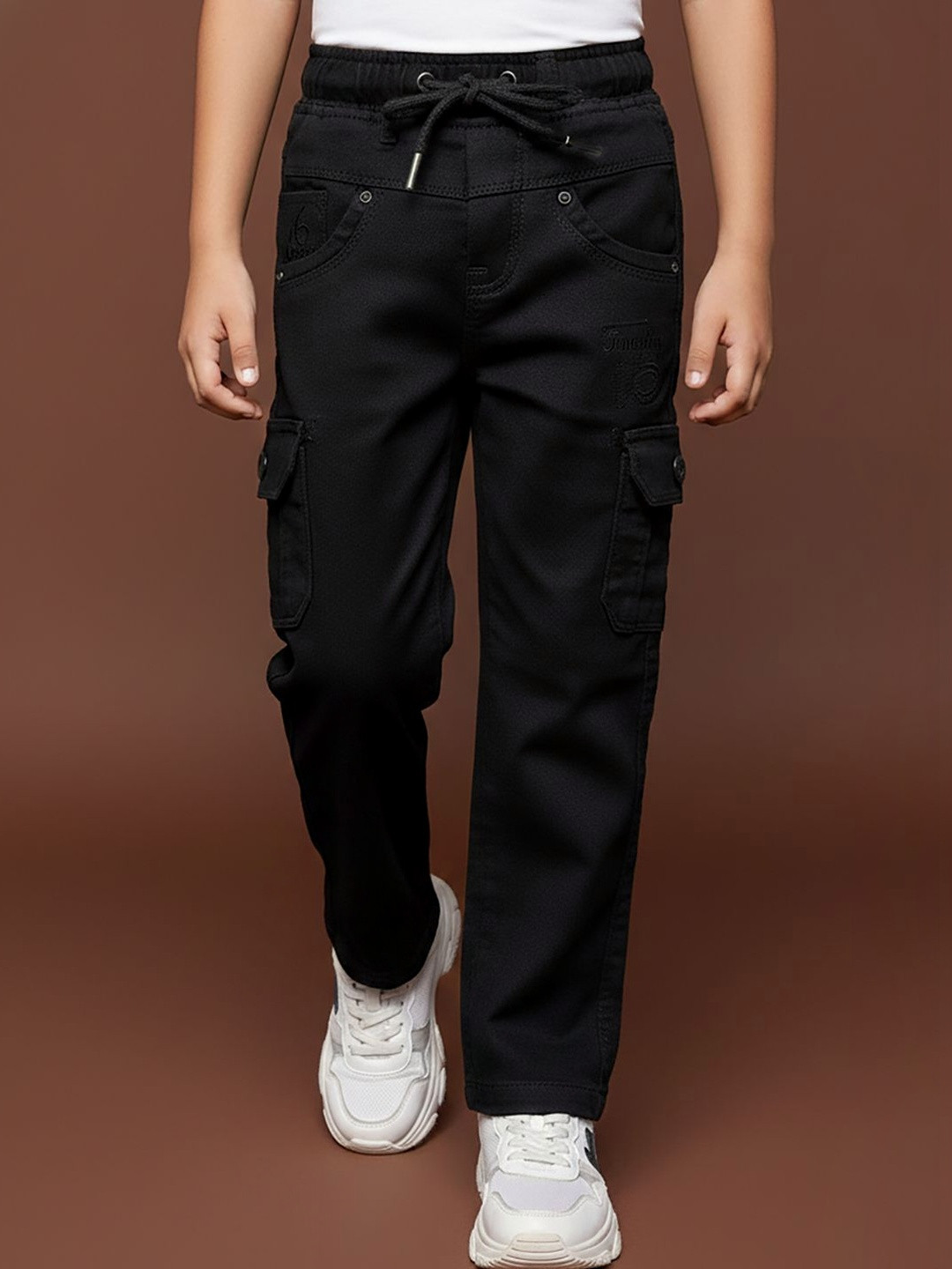 JFR Boys Straight Fit Low-Rise Stretchable Jeans