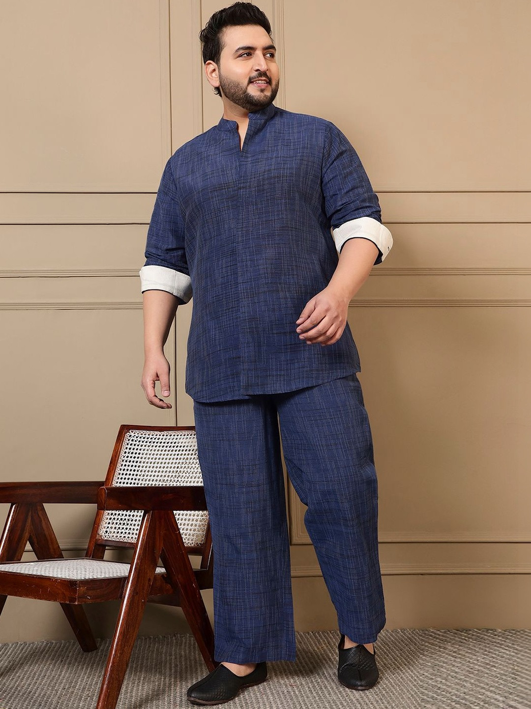 Amanush Cotton Checked Tunic with Trousers