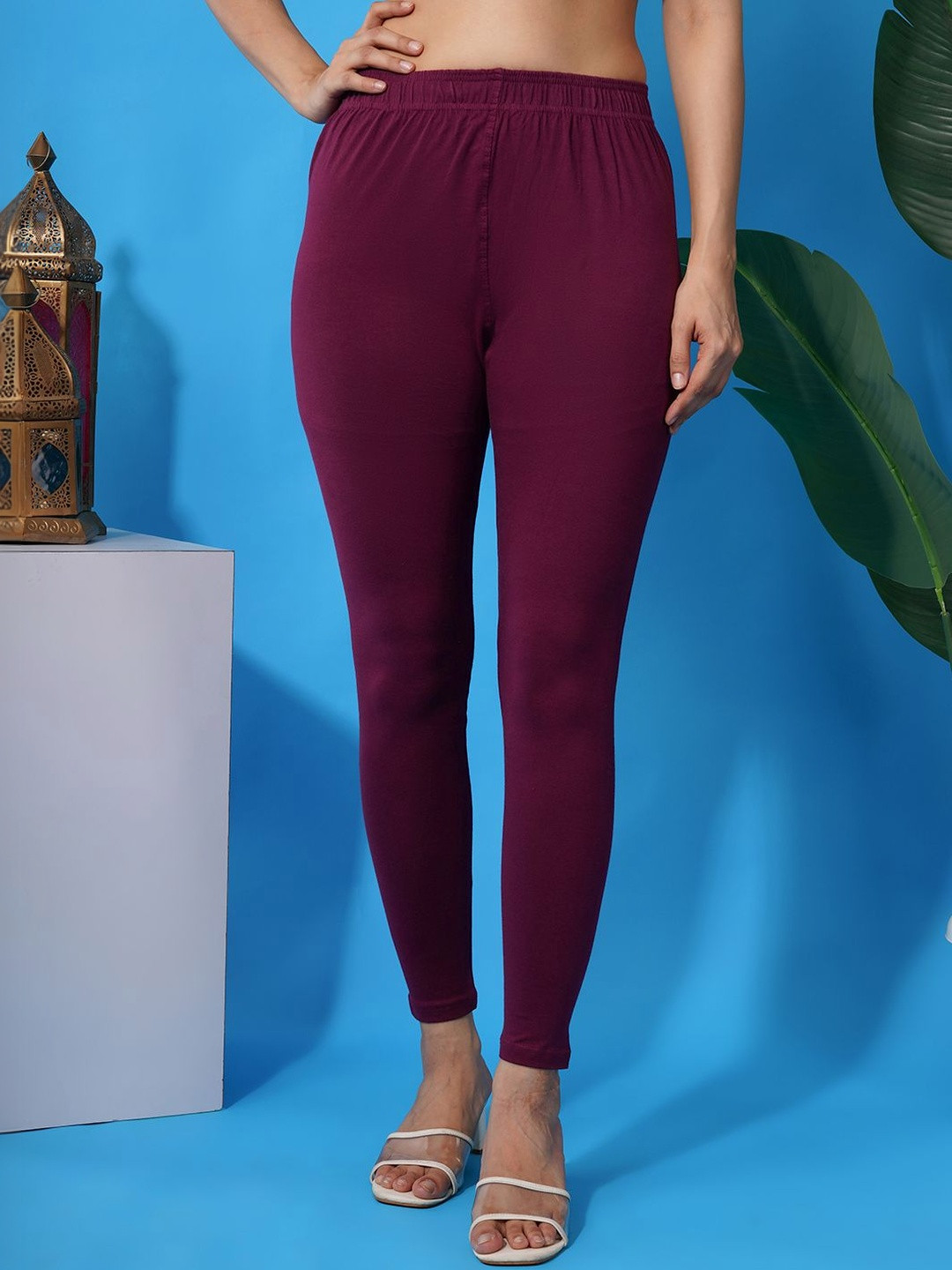 Fortuner Leggings Cotton Mid Rise Ankle Length Leggings