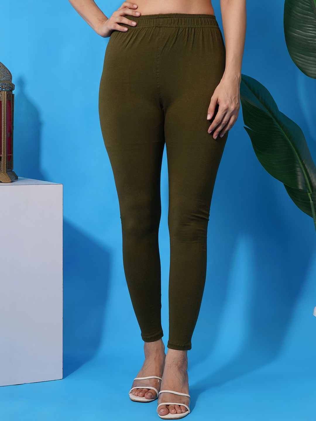 Fortuner Leggings Cotton Mid Rise Ankle Length Leggings