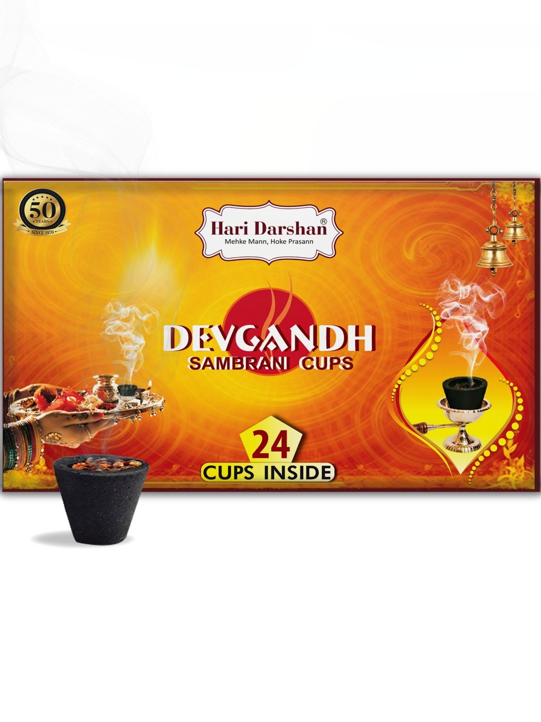 Hari darshan Black 24-Pcs Cup Sambrani