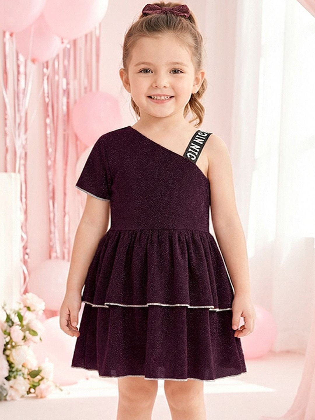 ADDYVERO One Shoulder Fit & Flare Dress