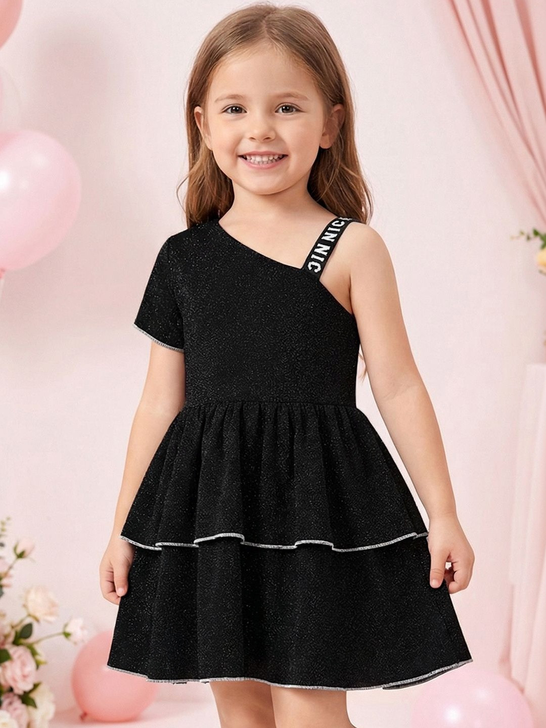 ADDYVERO One Shoulder Fit & Flare Dress