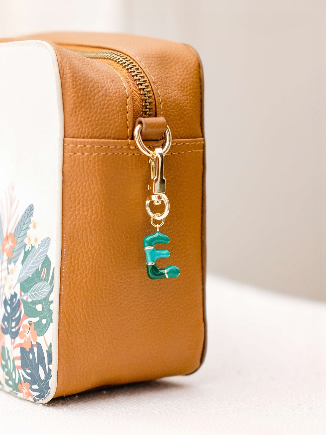 Chumbak Brass Alphabet E Bag Charm