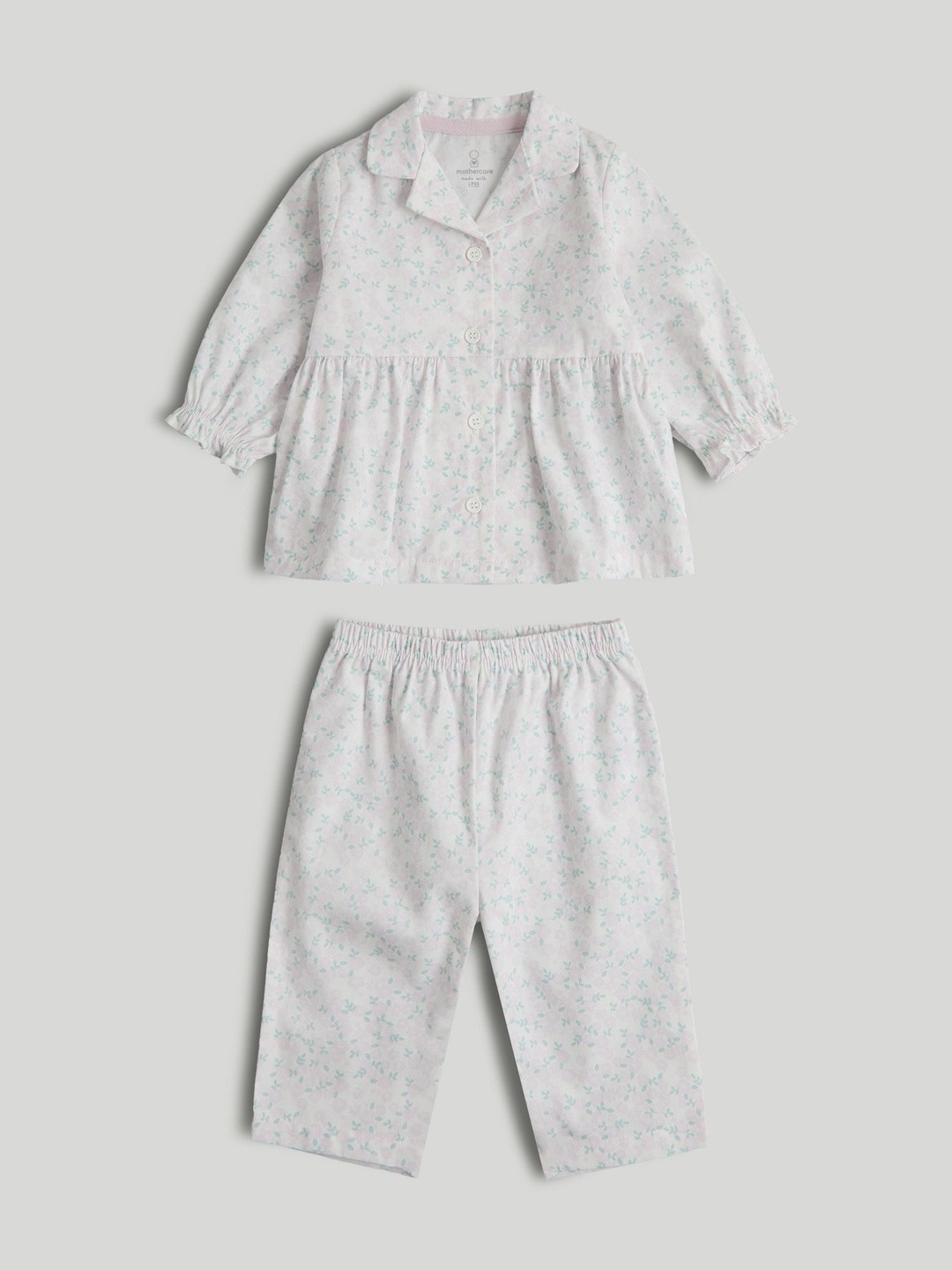 mothercare Girls Printed T-shirt with Pyjamas