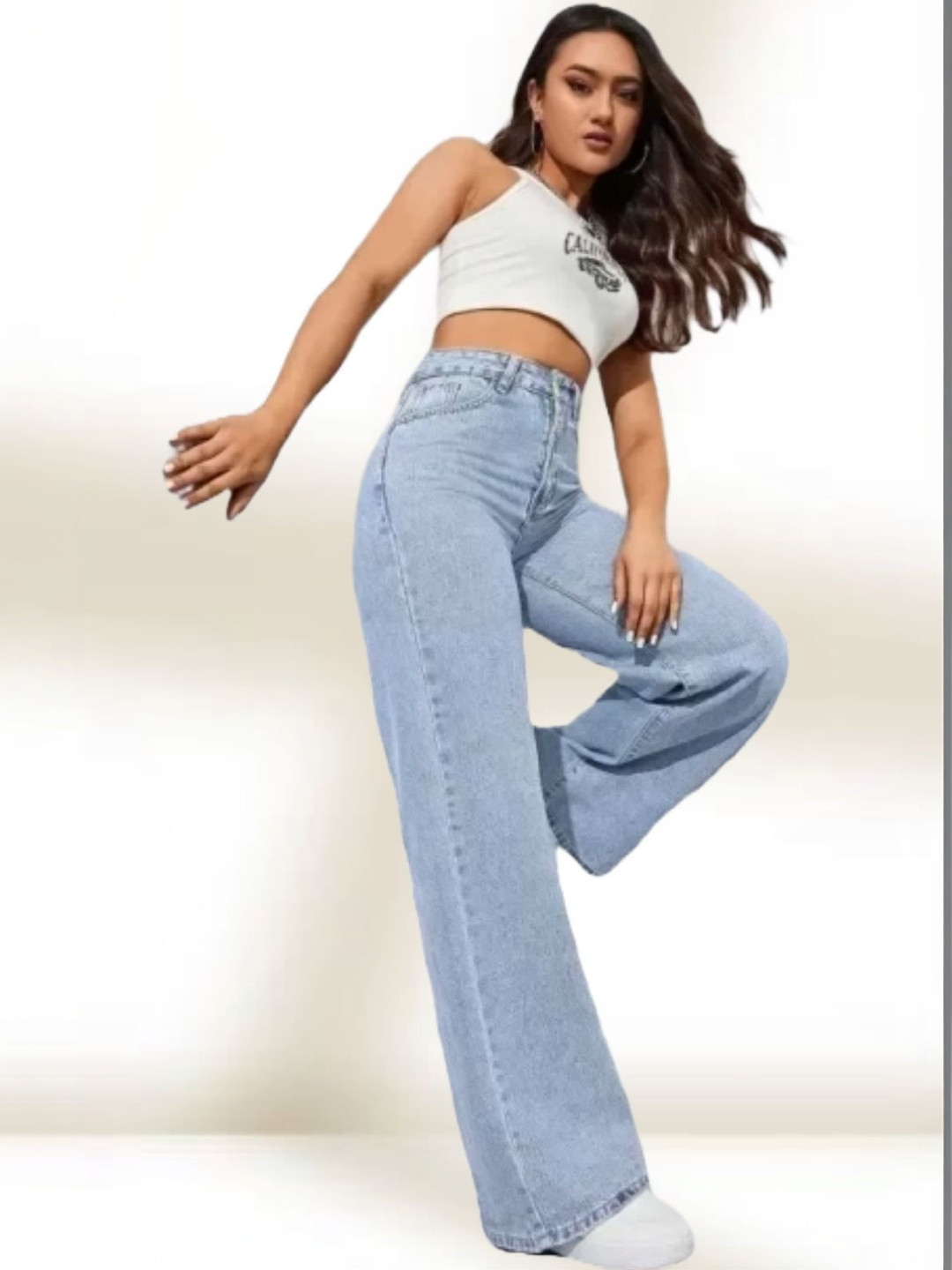 jeancherry Women Classic Mid-Rise Stretchable Jeans