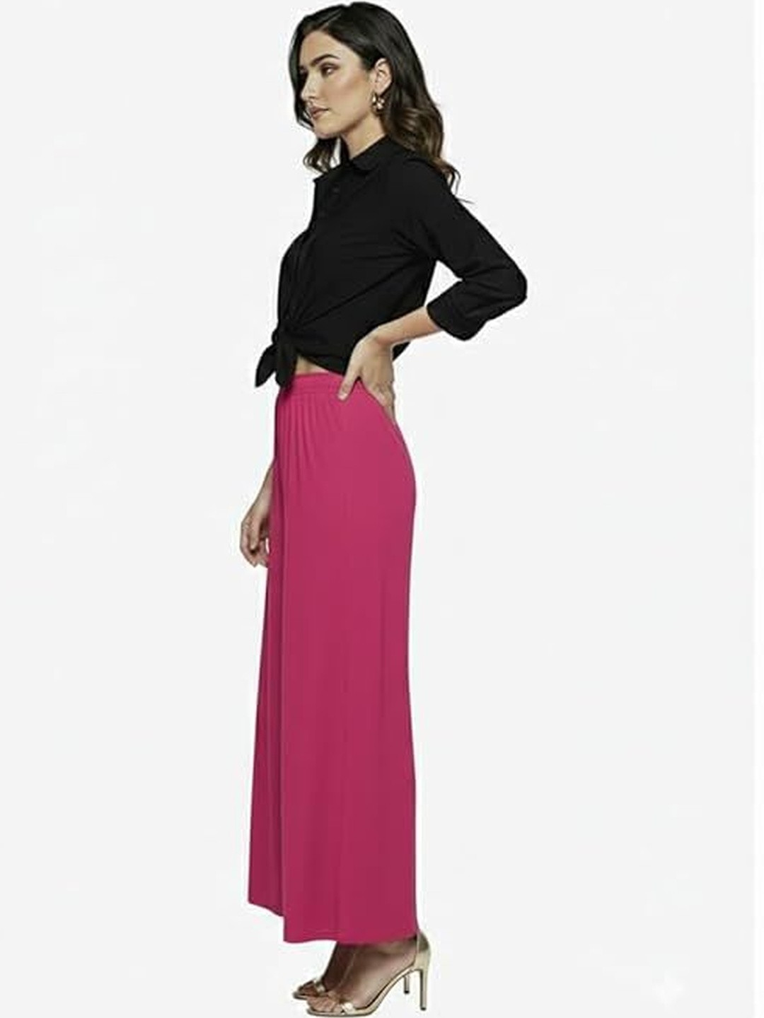 Thrifty Thread Women Flared Palazzos