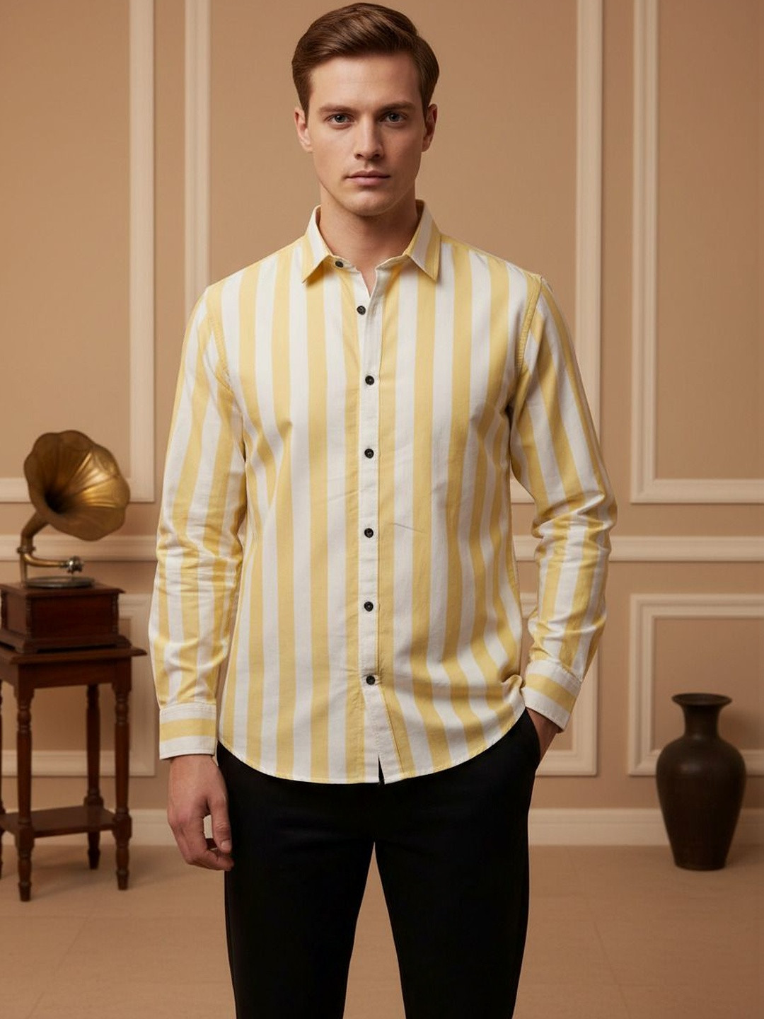 TIGER SNAKE Men Comfort Casual Shirt