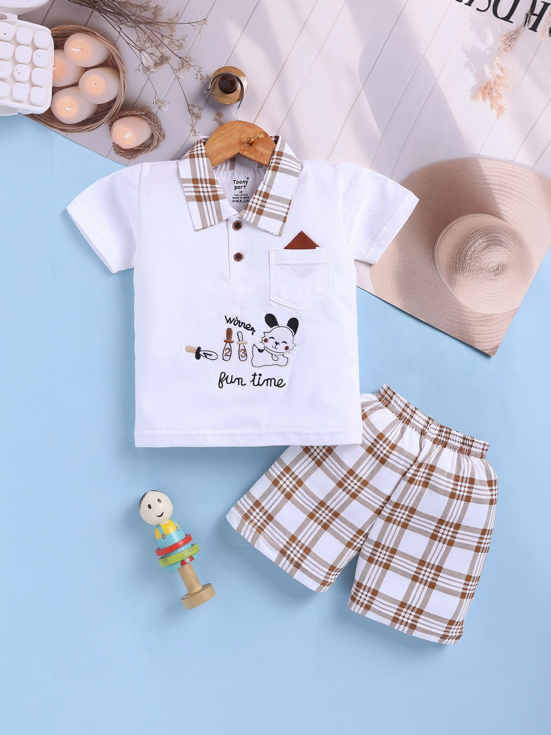 Toonyport Boys Printed T-shirt with Shorts
