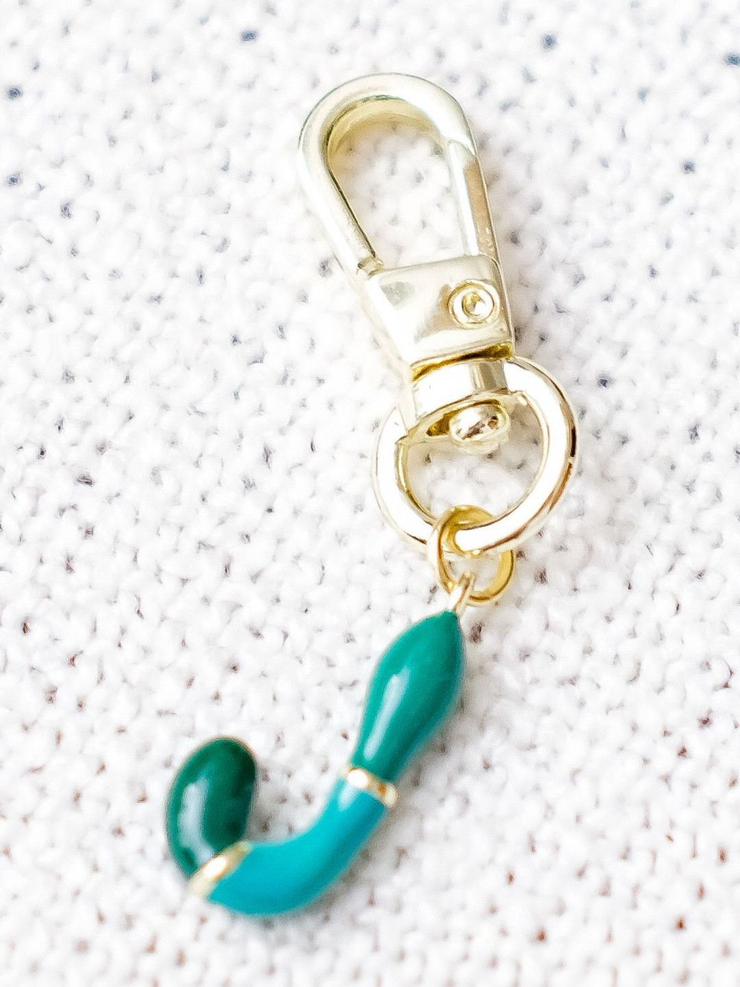 Chumbak Brass Alphabet J Bag Charm