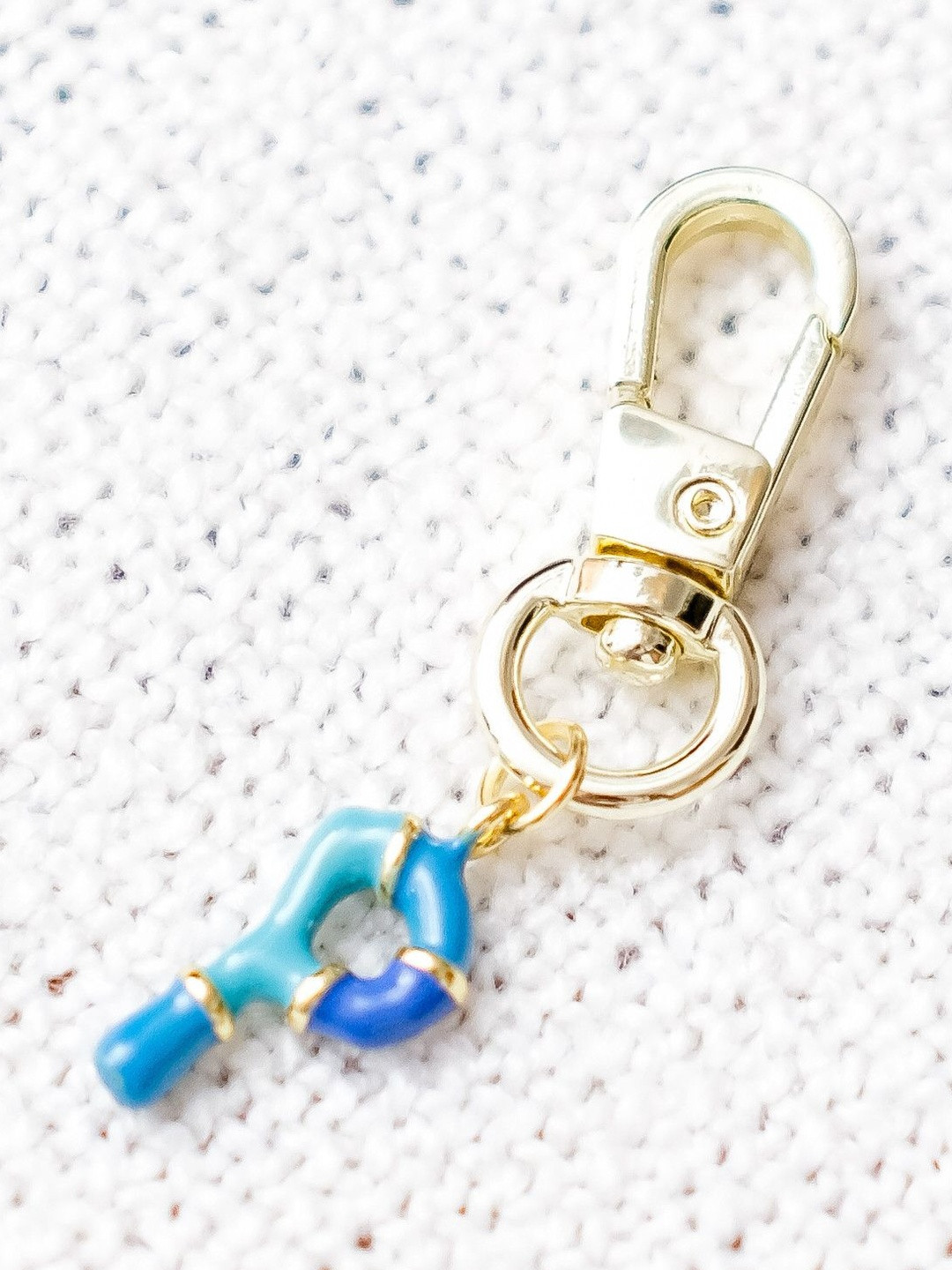 Chumbak Brass Alphabet P Bag Charm