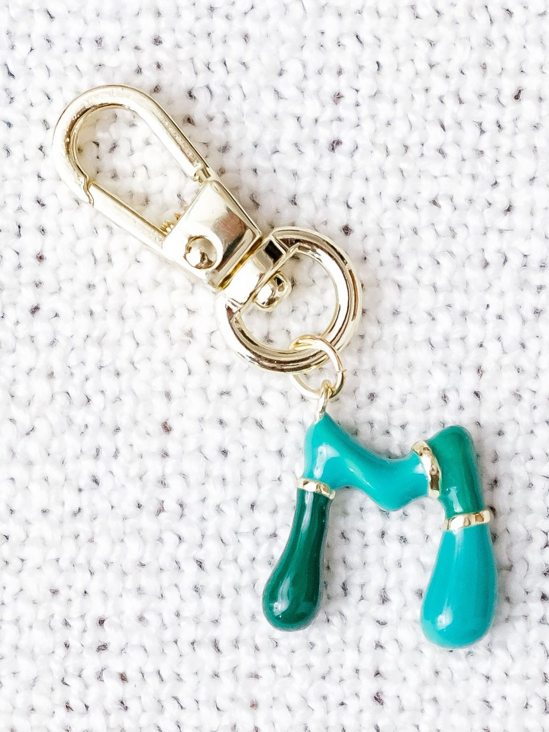 Chumbak Brass Alphabet M Bag Charm