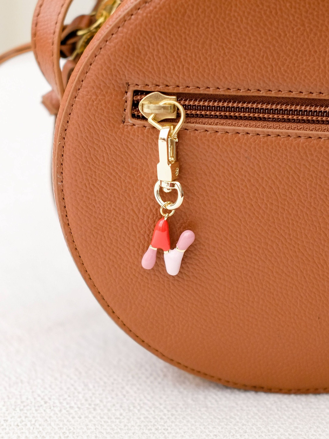 Chumbak Brass Alphabet N Bag Charm
