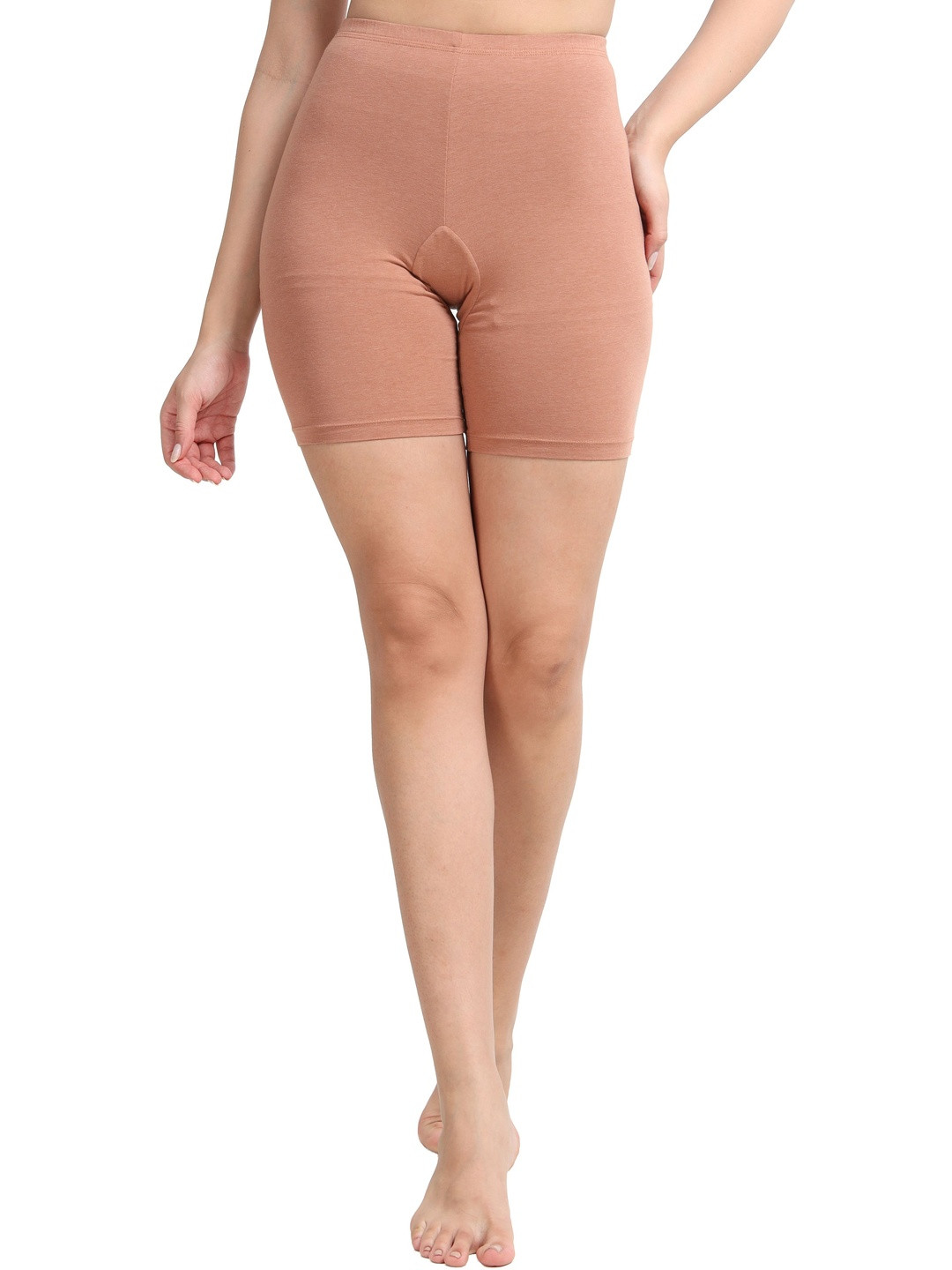 LAVOS High Coverage Mid- Waist Super Combed Bamboo Cotton Stretch Fit Shorties