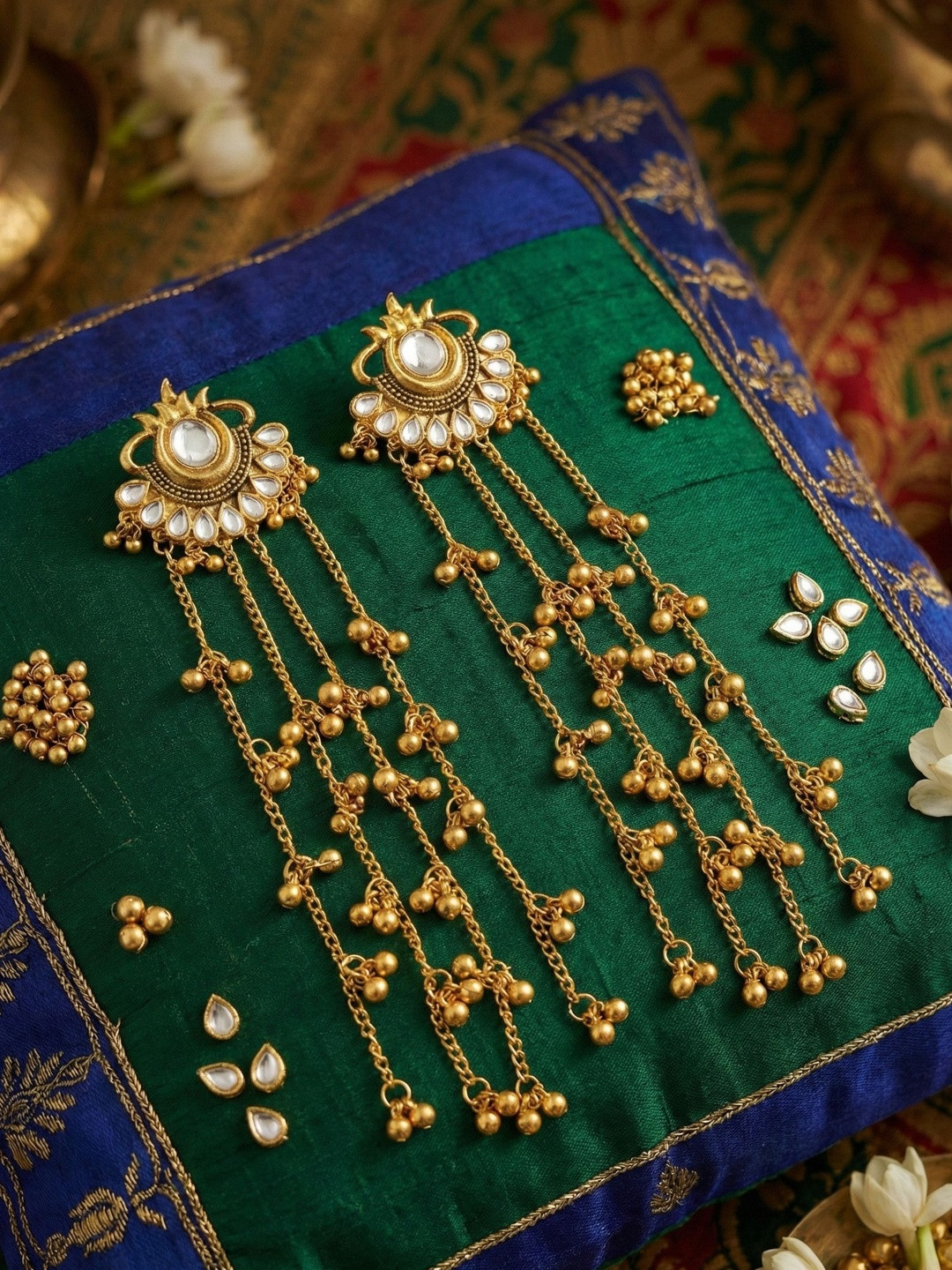 Mekkna Floral Drop Earrings