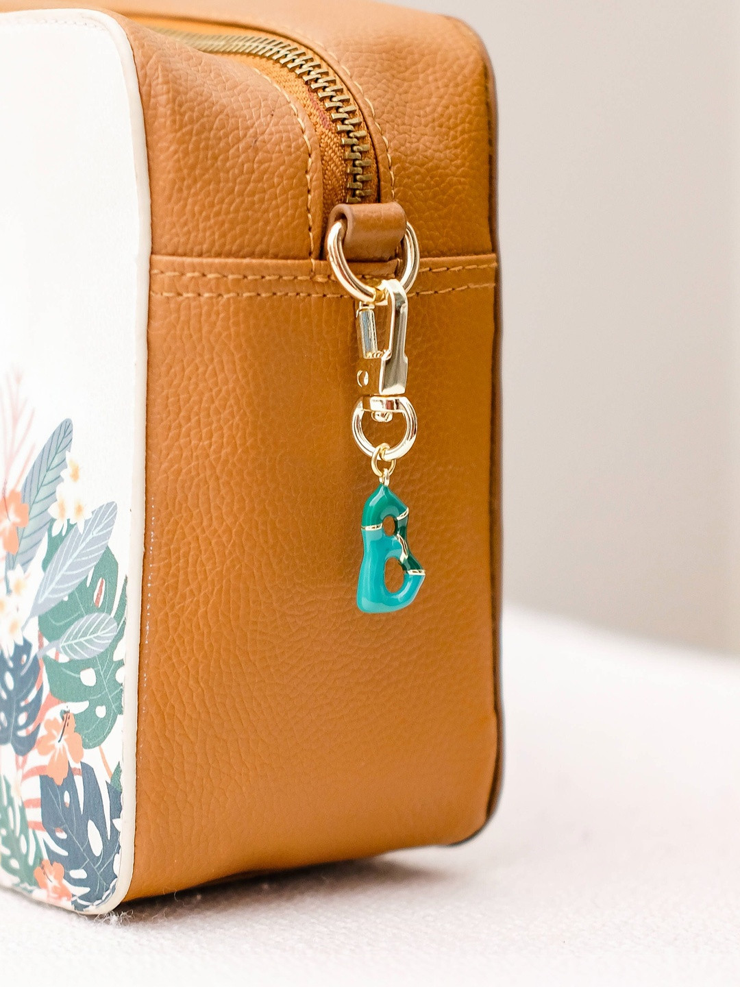 Chumbak Brass Alphabet B Bag Charm