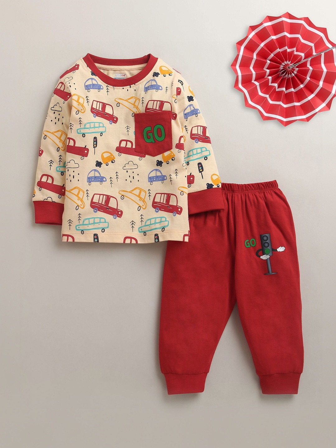 BUMZEE Boys Printed Night suit