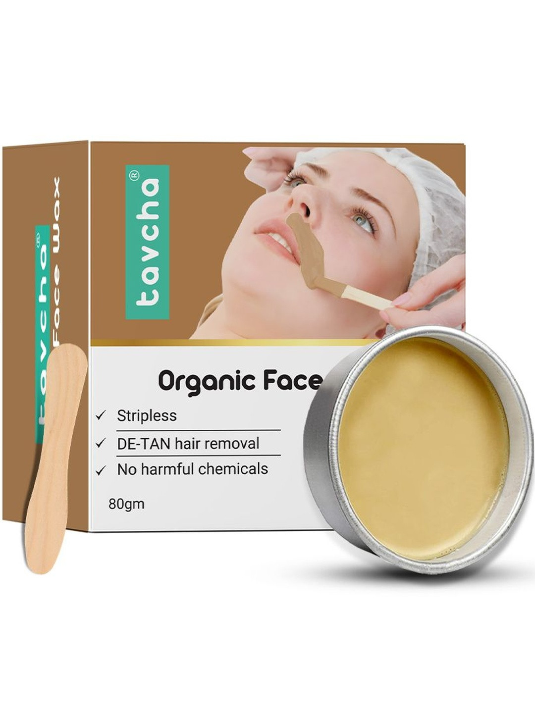 tavcha Organic Face Wax Pack - 80 g