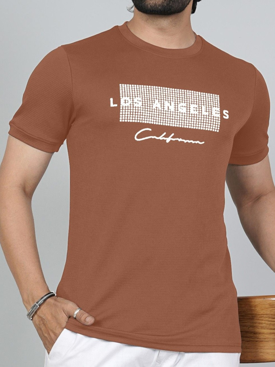 FABRIPPLE Men Typography Printed T-shirt