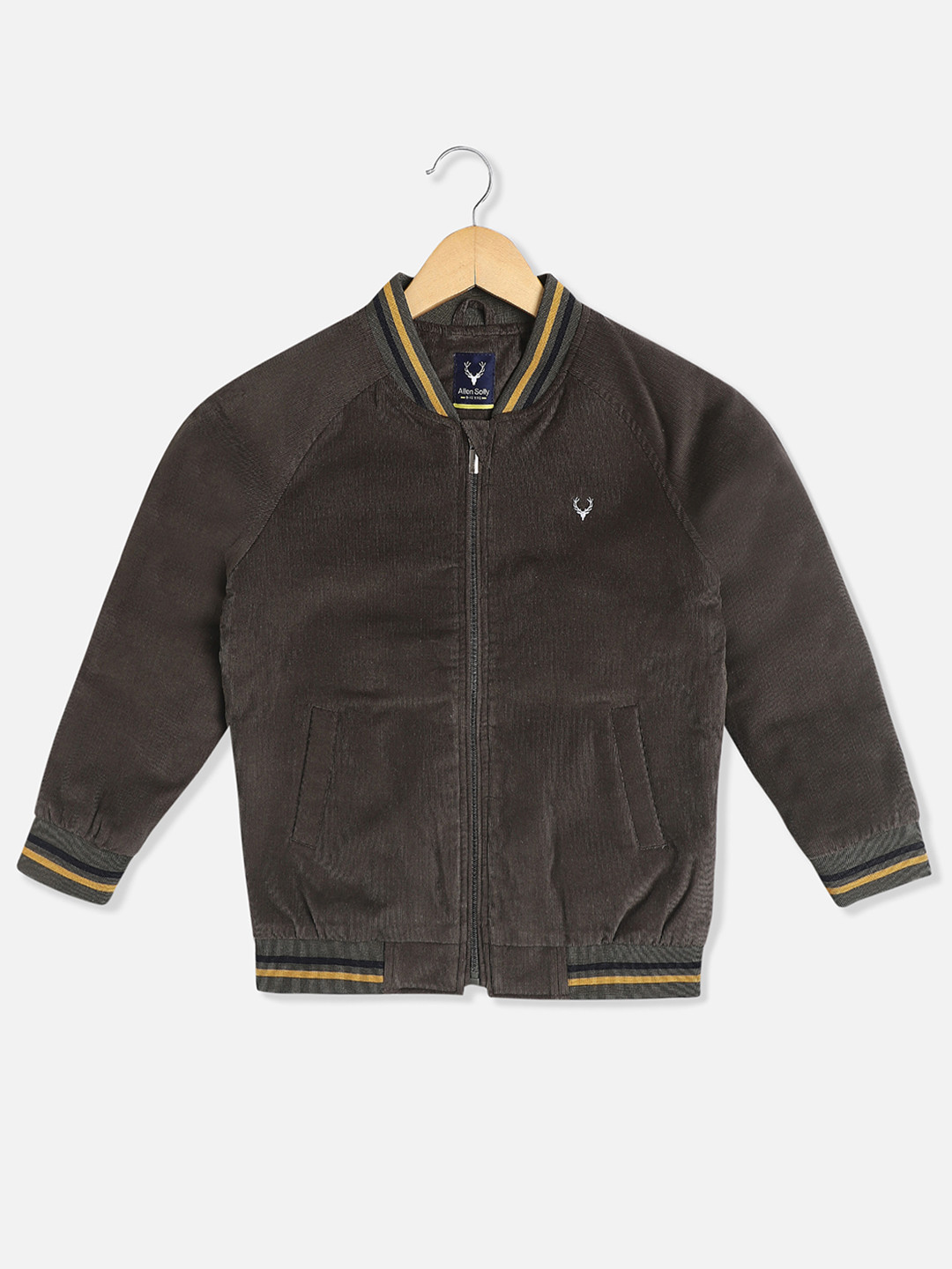 Allen Solly Junior Boys Varsity Jacket with Patchwork