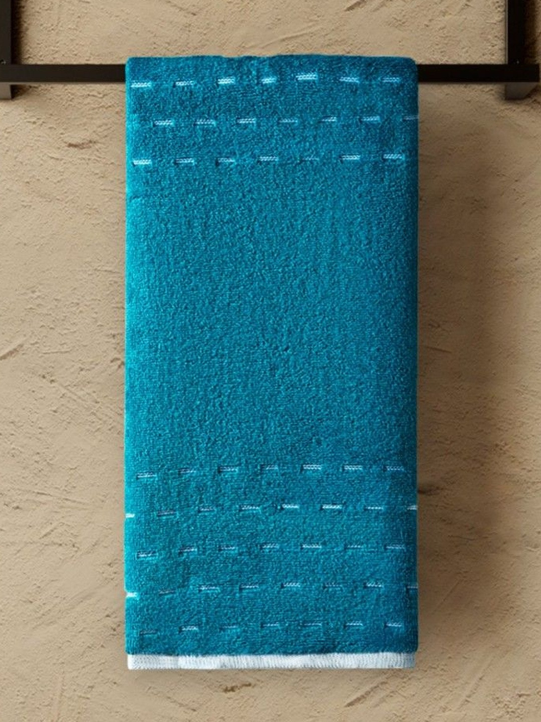 SPACES Teal 2-Pcs Pure Cotton Hand Towels