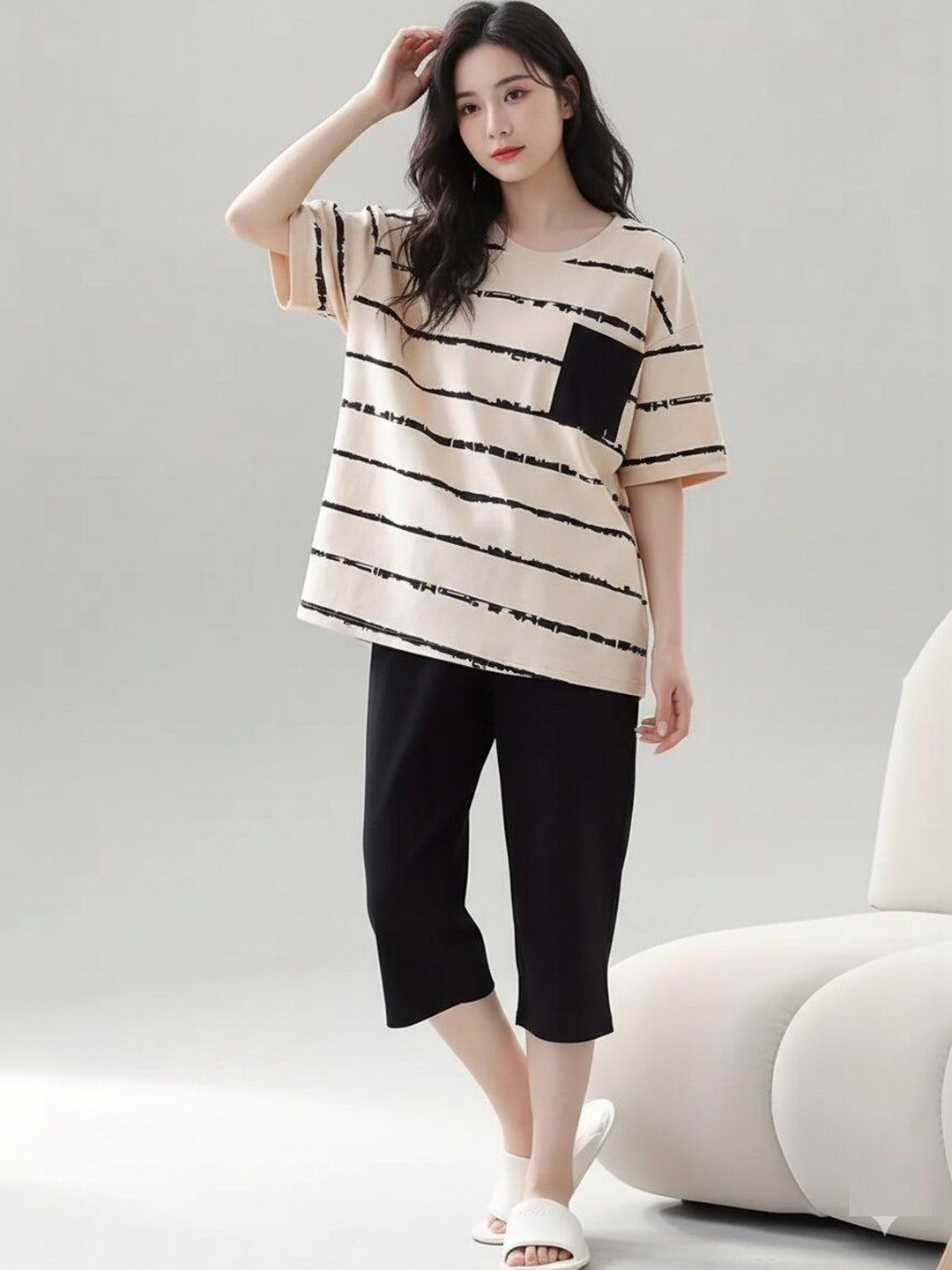 GEBET Women Printed Night suit