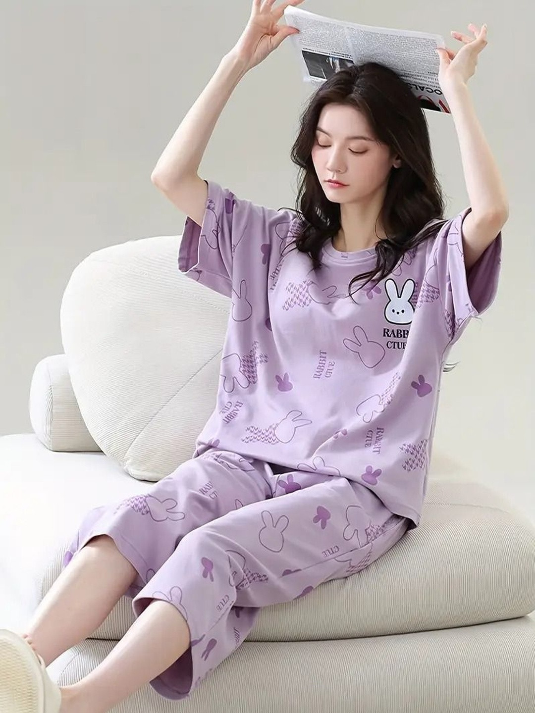 GEBET Women Printed Night suit