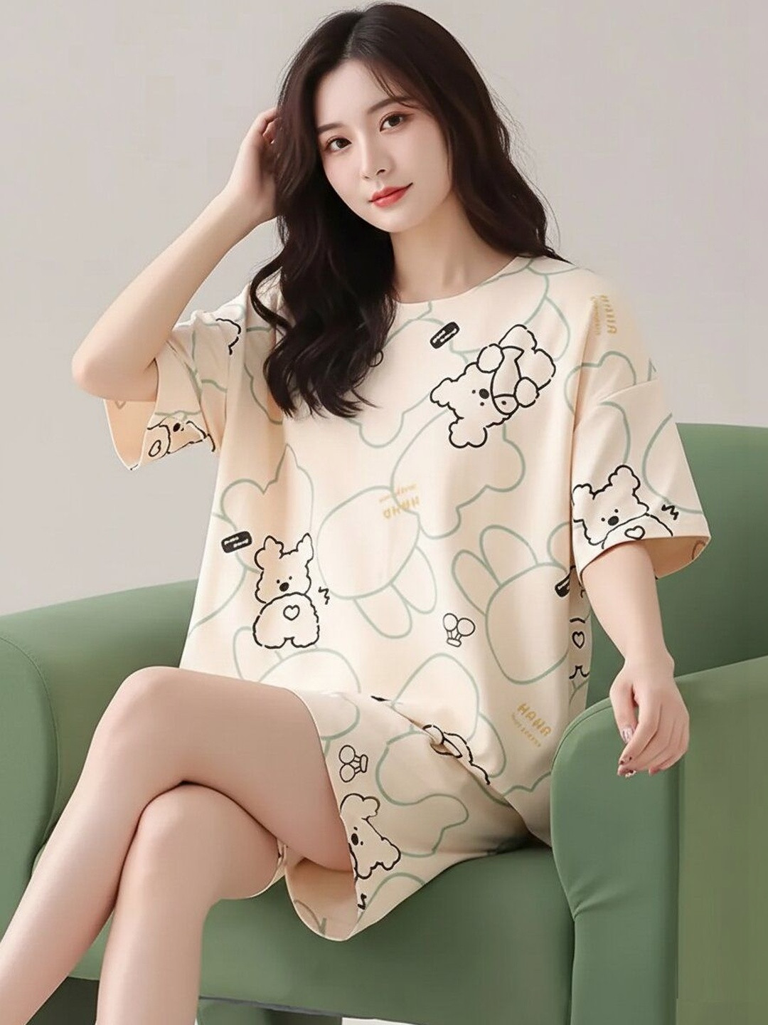 GEBET Women Printed Night suit