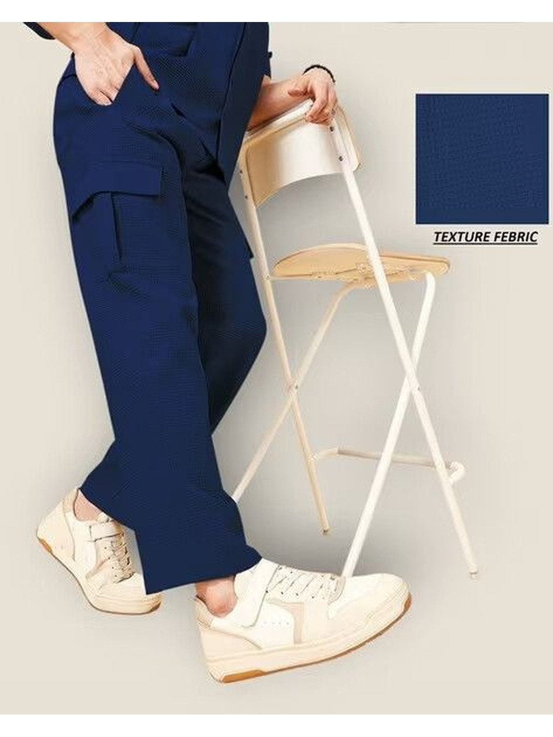 SZN Men Easy Wash Cargos Trousers