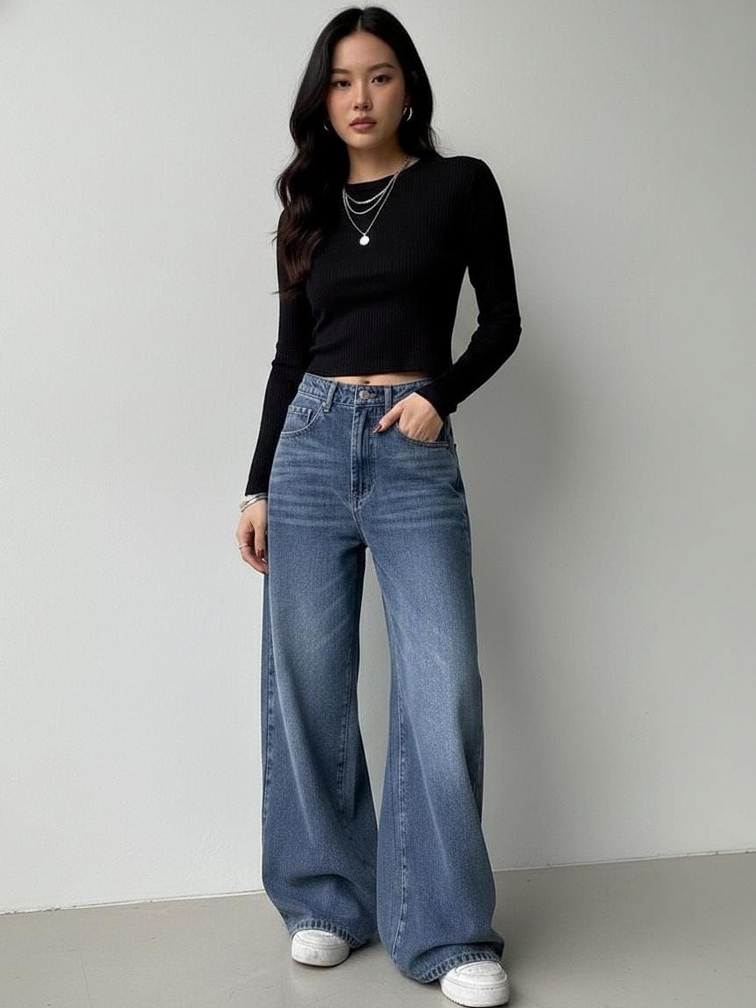 CORSICA Women High-Rise Light Fade Jeans