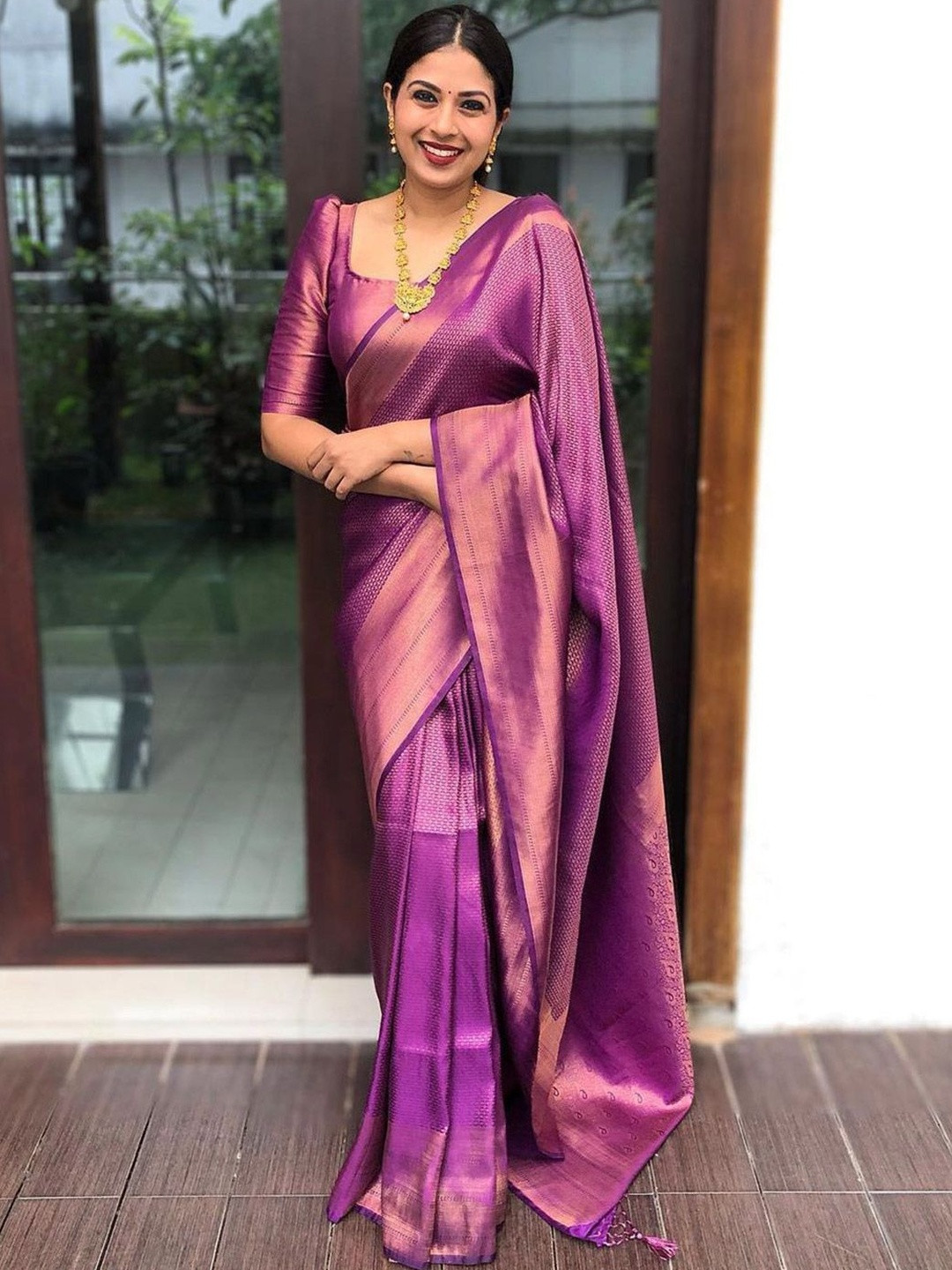 KALINI Silk Blend Designer fwd Saree