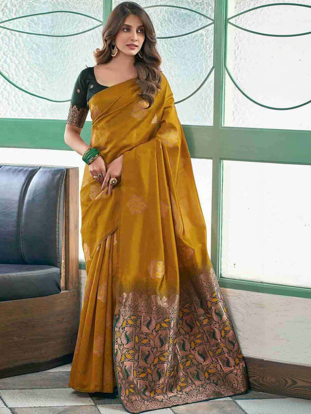 KALINI Silk Blend Designer fwd Saree