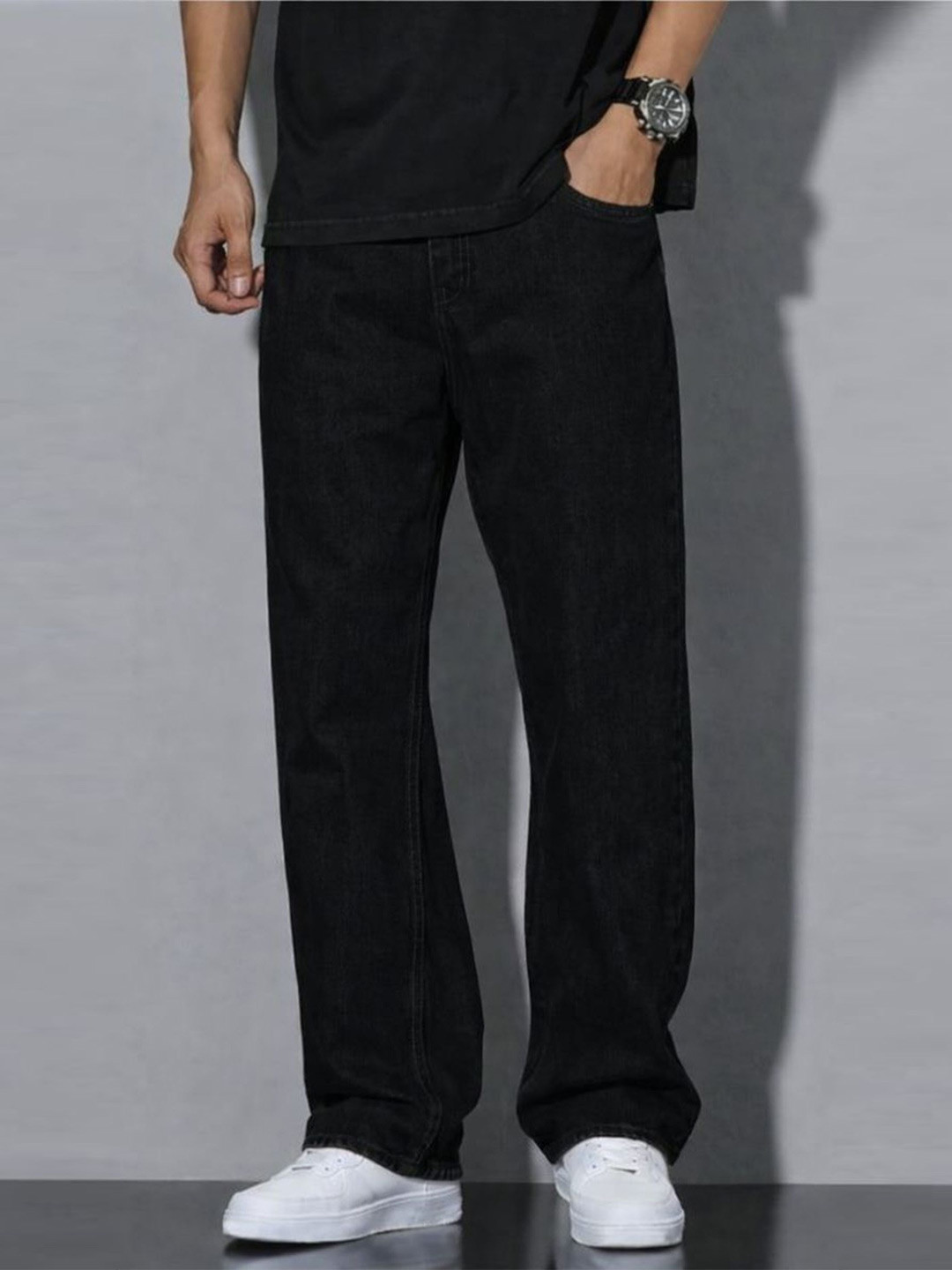 EVERFADE Men Relaxed Fit Mid-Rise Jeans