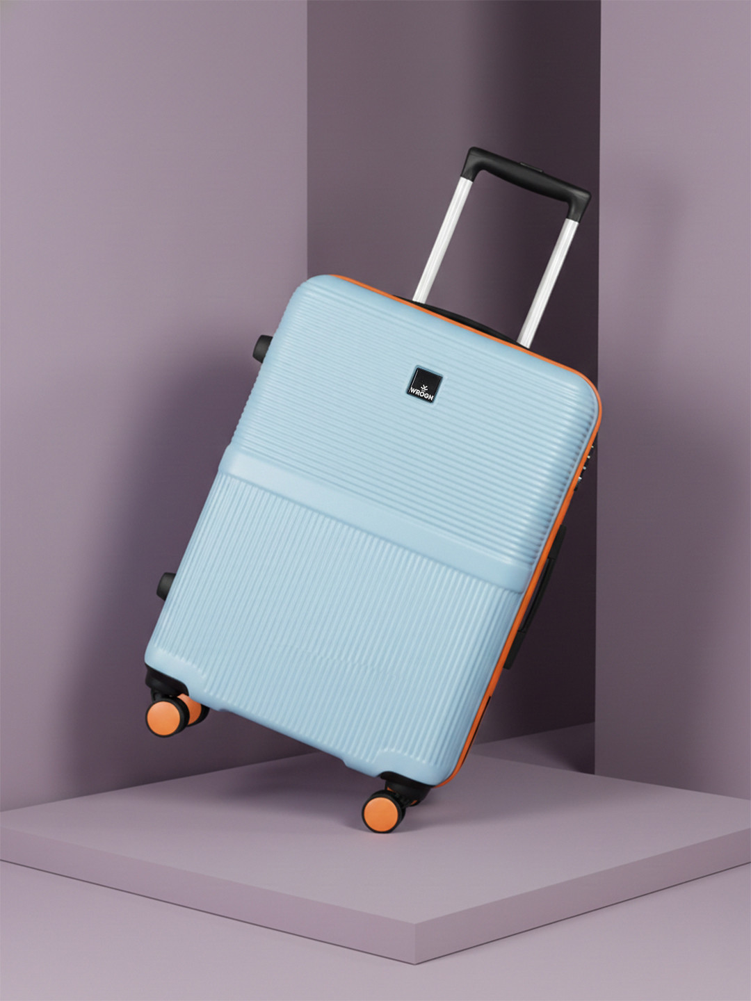 WROGN Textured Hard Medium Suitcase Trolley Bag- 51-100L