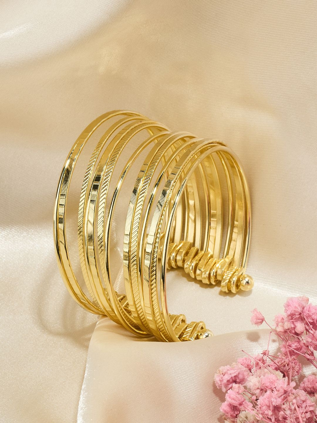 Forever Glam by Pantaloons Textured Cuff Bracelet