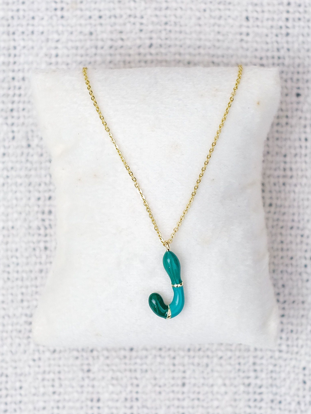 Chumbak Alphabet Charm J Pendant With Chain