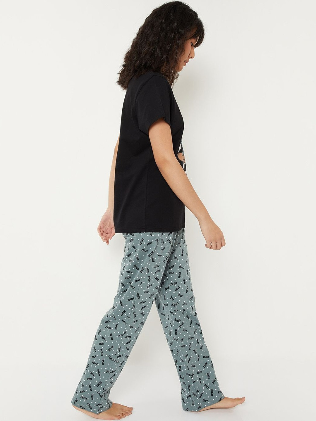 max Women Printed Night suit