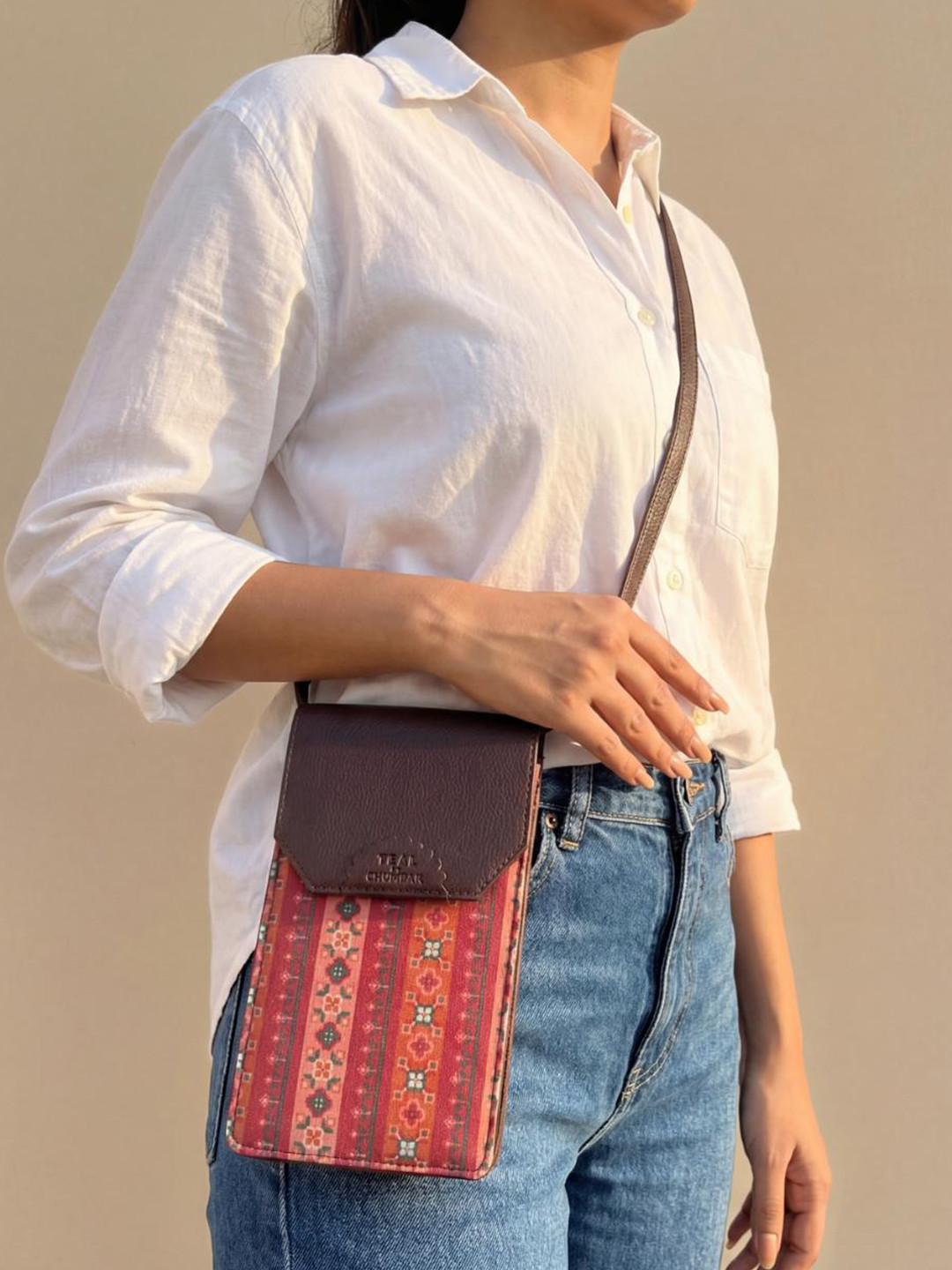 Chumbak Printed Structured Sling Bag