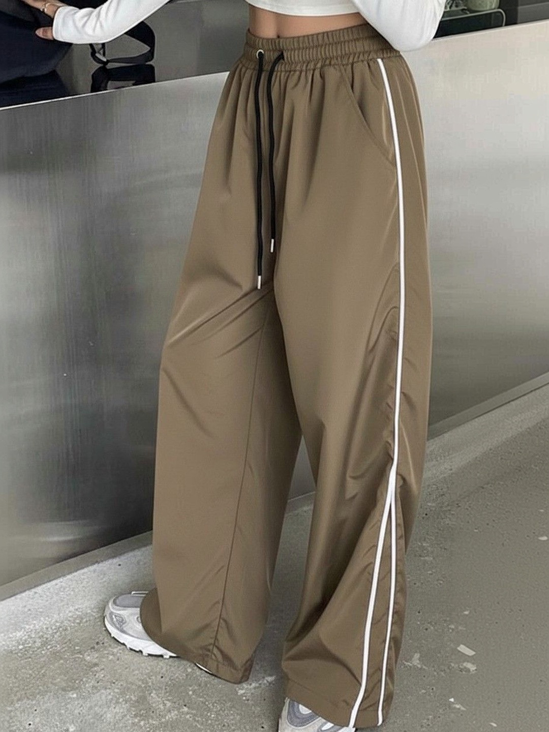 ORIEX THE ORIGINAL FASHION Women Relaxed Loose Fit Easy Wash Trousers