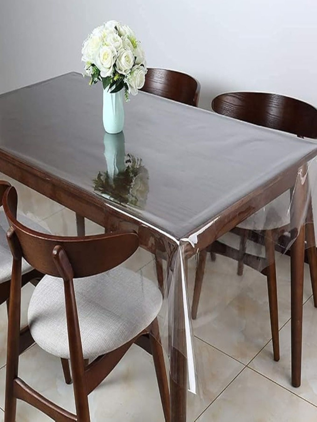 vstucart White Waterproof 6-Seater Table Cover