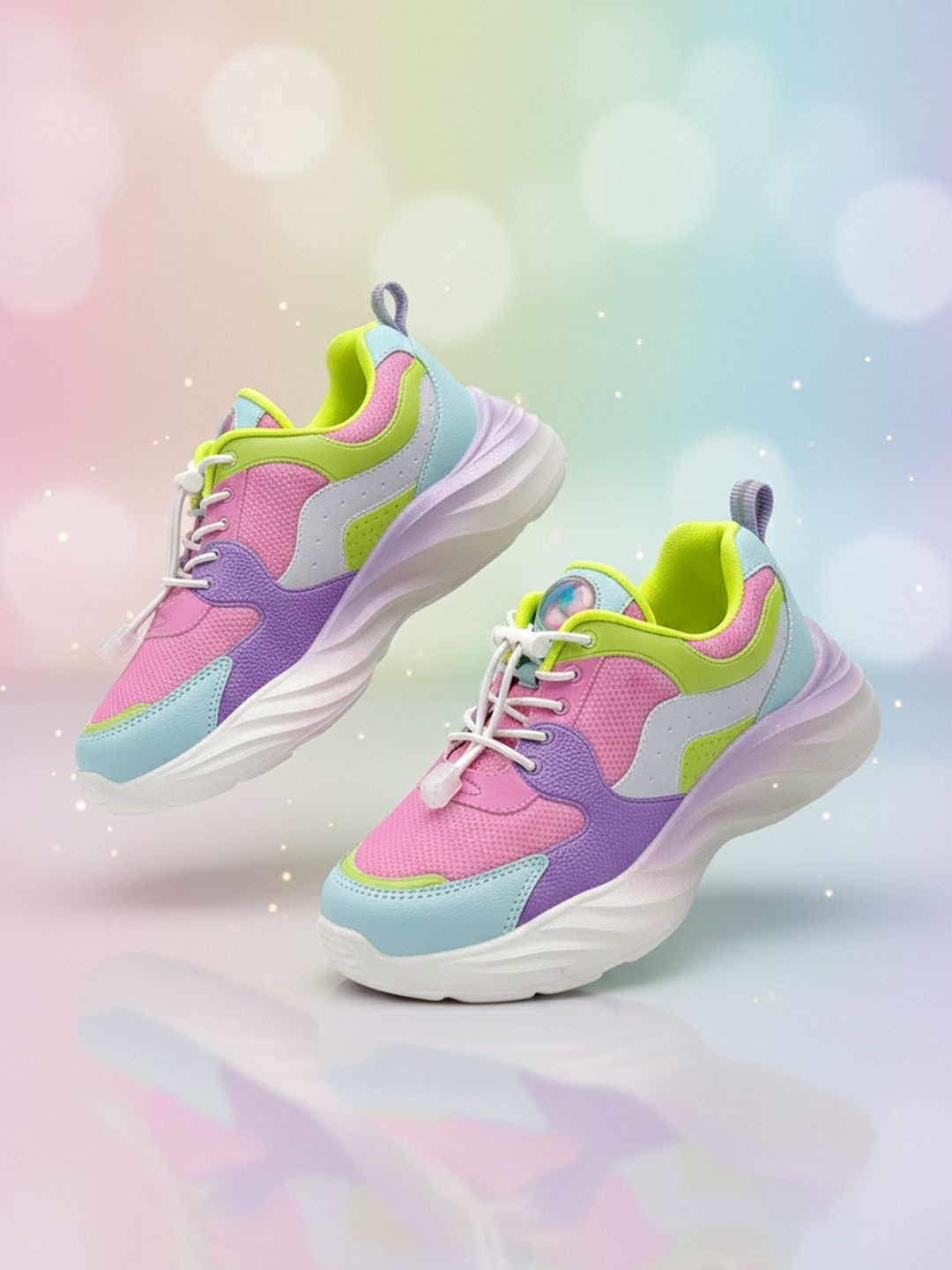 Hopits Girls Colourblocked Sneakers